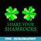 Shake Your Shamrocks Women St. Patrick's Day - Vintage Sublimation PNG Download
