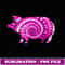 Pink Pig Tie Dye T 60s 70s Hippie Psychedelic - Signature Sublimation PNG File