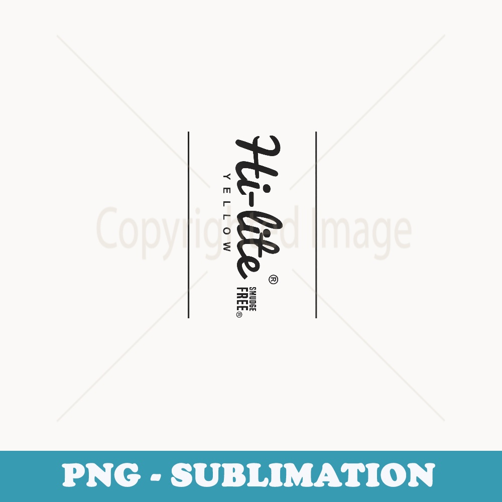 Yellow Highlighter Style Group Costume Color Pen Halloween - Decorative Sublimation PNG File