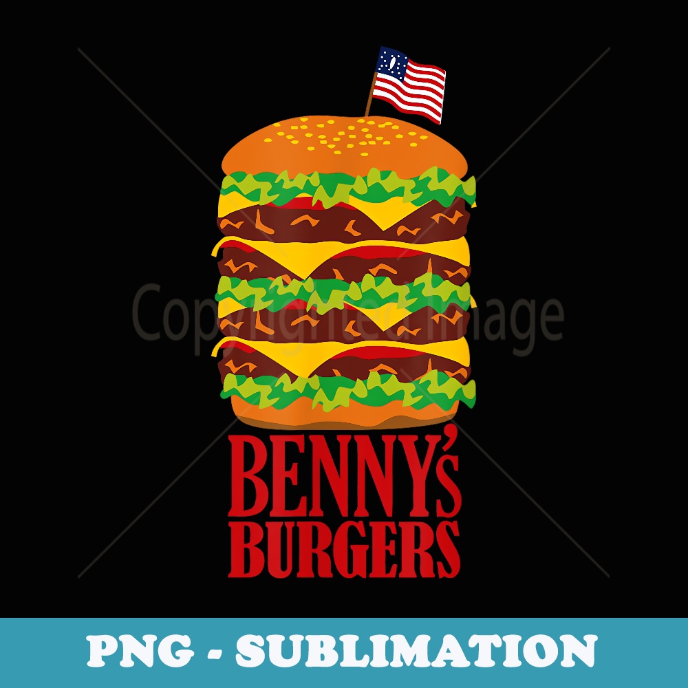 Funny Benny's Burgers Eleven Nerd Geek Graphic - Artistic Sublimation Digital File