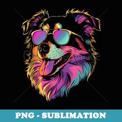 australian shepherd sunglasses funny aussie mom dog dad - aesthetic sublimation digital file