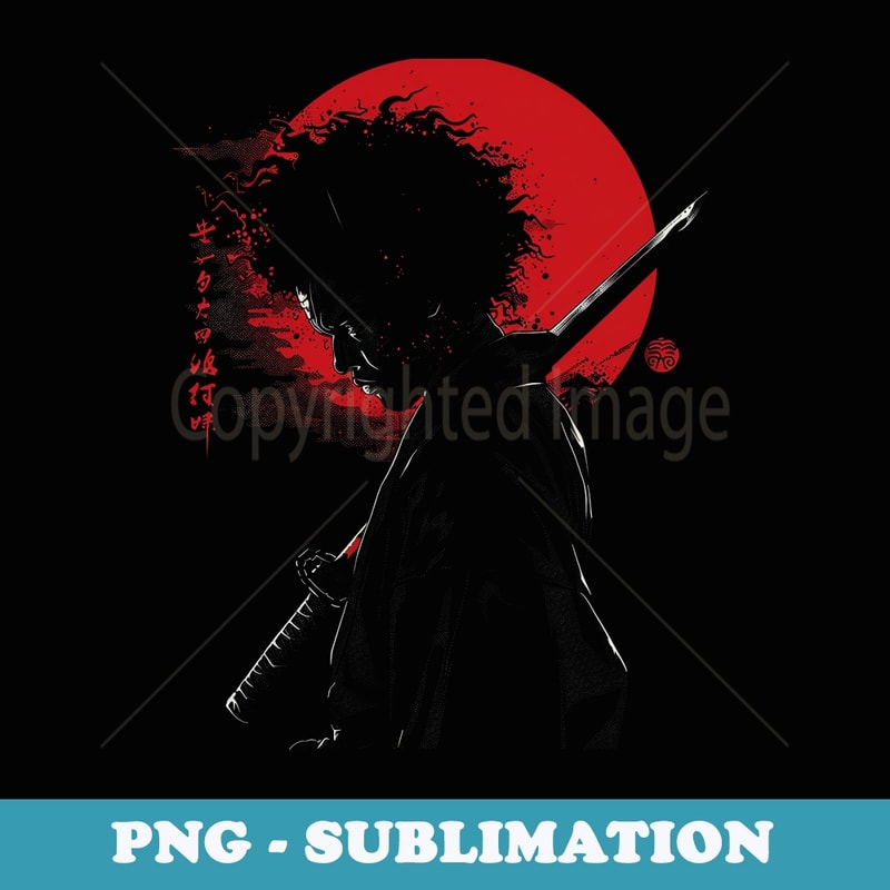 Manga Anime Samurai Cool Graphic American - Digital Sublimation Download File