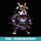 Samurai English Bulldog Japanese Anime Halloween Costume - Sublimation Digital Download