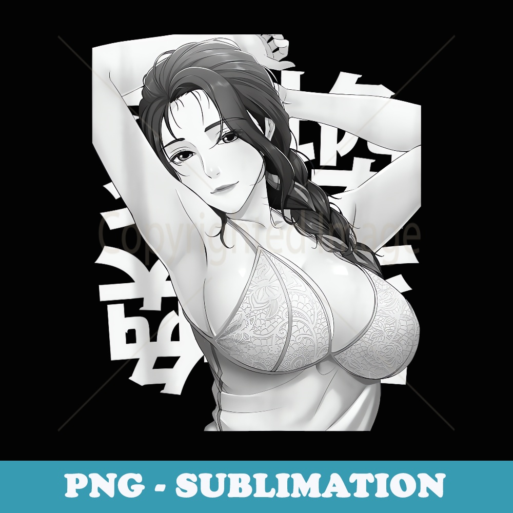 Japanese Manga Anime Fans Aesthetic Waifu - Elegant Sublimation PNG Download