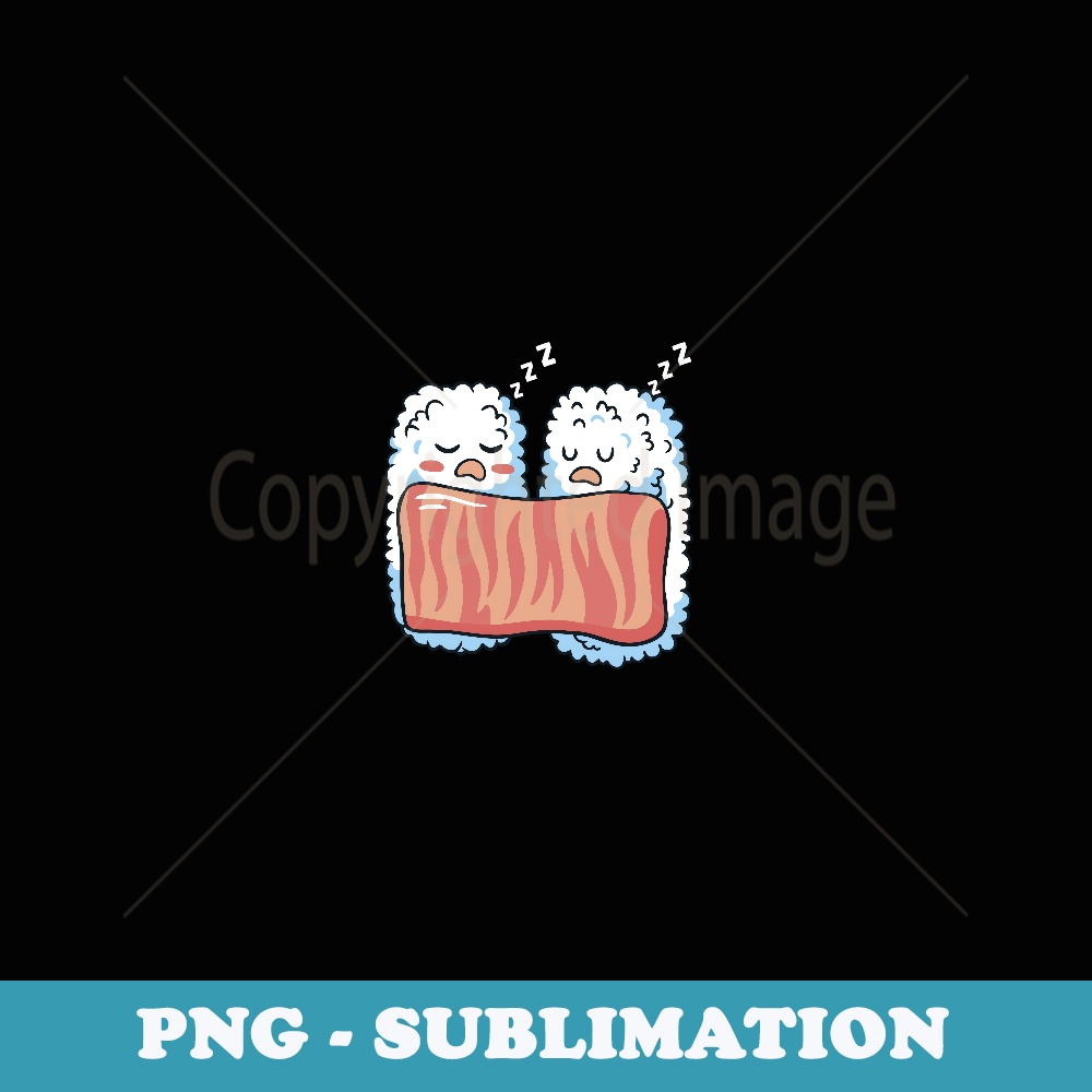 Sleeping Sushi Cute Japanese Food Anime Sushi Lover Chef - PNG Sublimation Digital Download