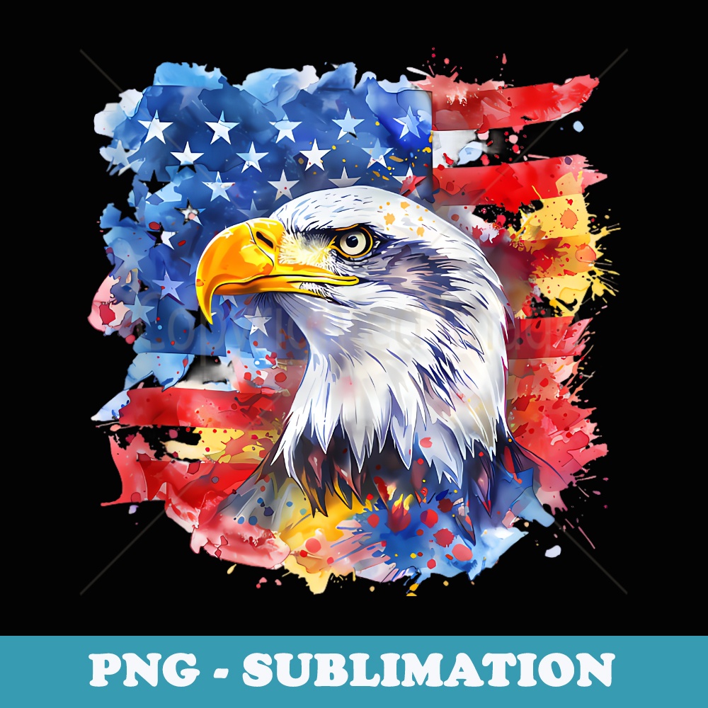 4th Of July Fourth Of July Bald Eagle American Flag USA - Stylish Sublimation Digital Download