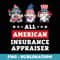 Insurance Appraiser Gnomes July 4th American Flag USA - Decorative Sublimation PNG File