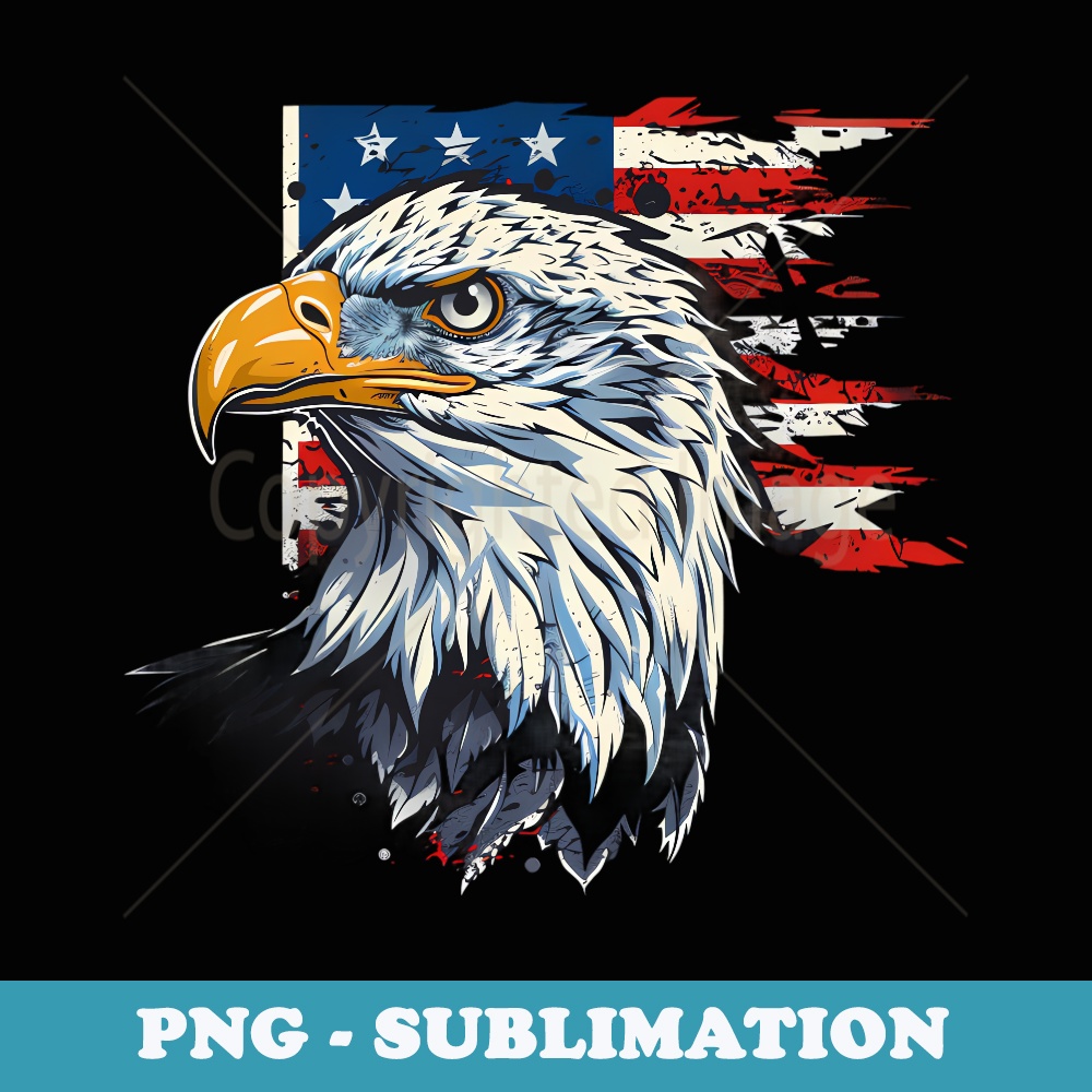 Fourth Of July USA 4th Of July America Bald Eagle Patriotic - Exclusive PNG Sublimation Download