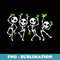 Halloween Mental Health Awareness Skeleton - Instant PNG Sublimation Download