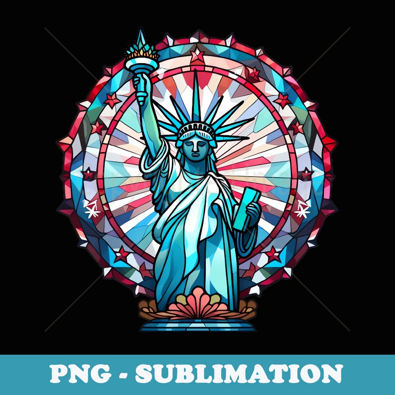 Statue Of Liberty 4th Of July US Patriotic American USA Flag - Sublimation Digital Download