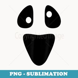 cute ghost with funny face for lazy diy halloween costume - special edition sublimation png file