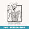 Dead Inside Skeleton Coffee - Exclusive PNG Sublimation Download