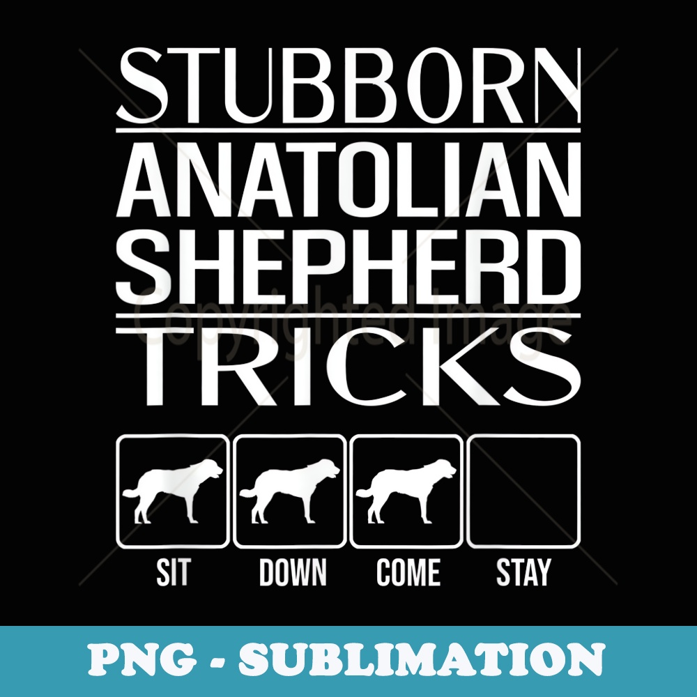 Stubborn Anatolian Shepherd Tricks, Funny Anatolian Shepherd 1 - Instant PNG Sublimation Download