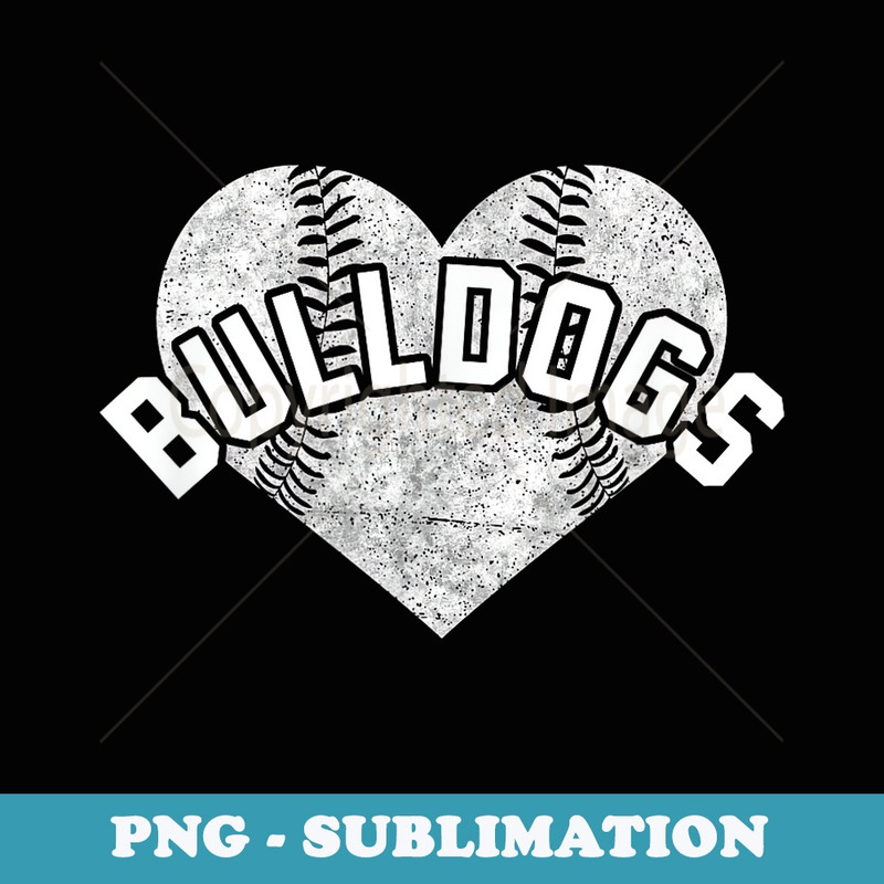 Bulldogs Baseball Softball High School Team Mascot Mom - Sublimation PNG File
