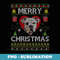 Merry Christmas American Bulldog Dog Ugly er Funny - Sublimation PNG File