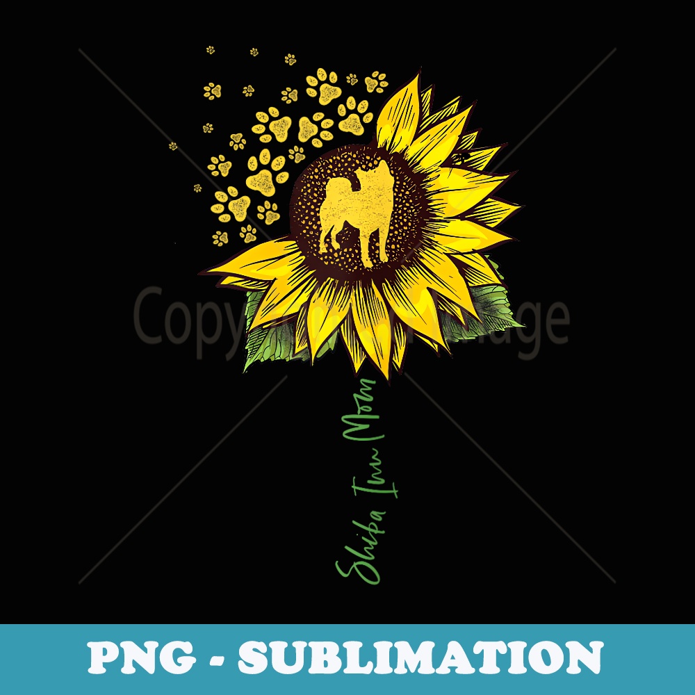 Shiba Inu Mom Sunflower Shiba Inu Lover s Dog Mom Mama 1 - Trendy Sublimation Digital Download