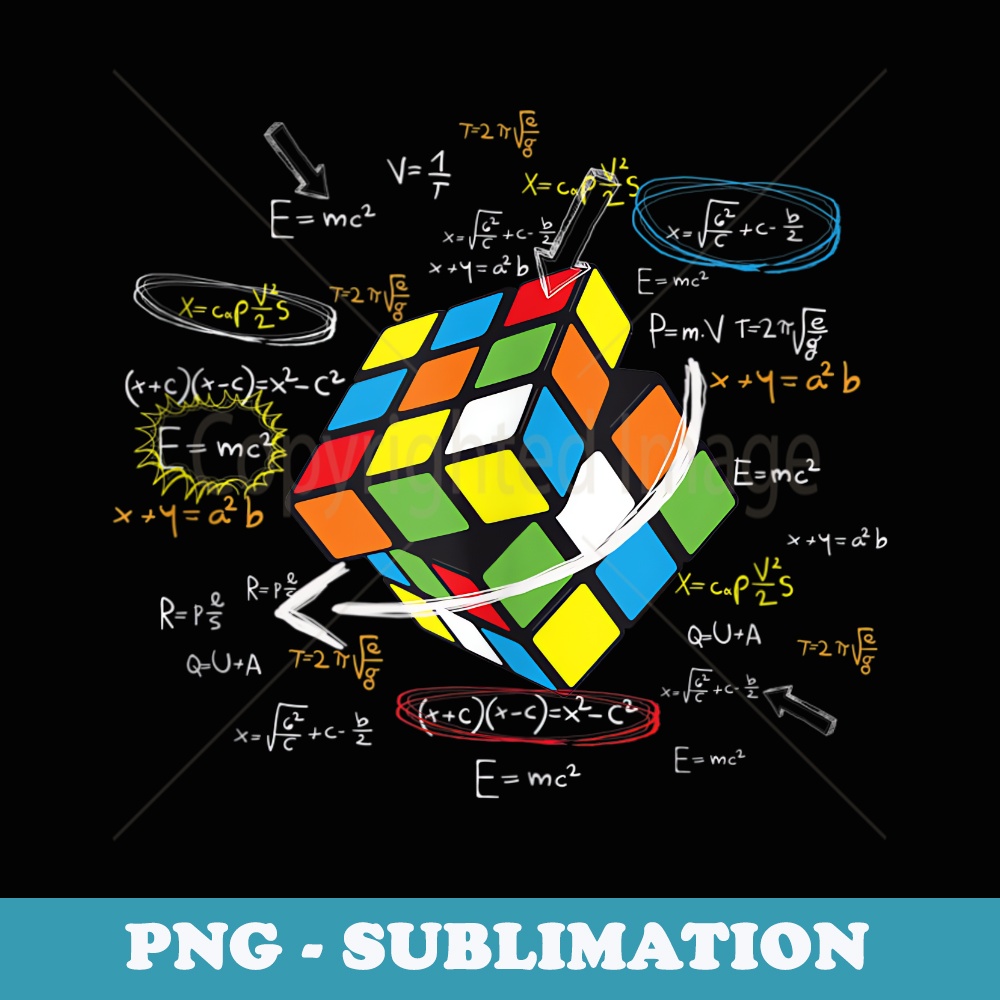 Cool Math Rubik Rubix Rubics Player Cube Math Lovers - Digital Sublimation Download File