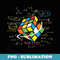 Cool Math Rubik Rubix Rubics Player Cube Math Lovers - Digital Sublimation Download File