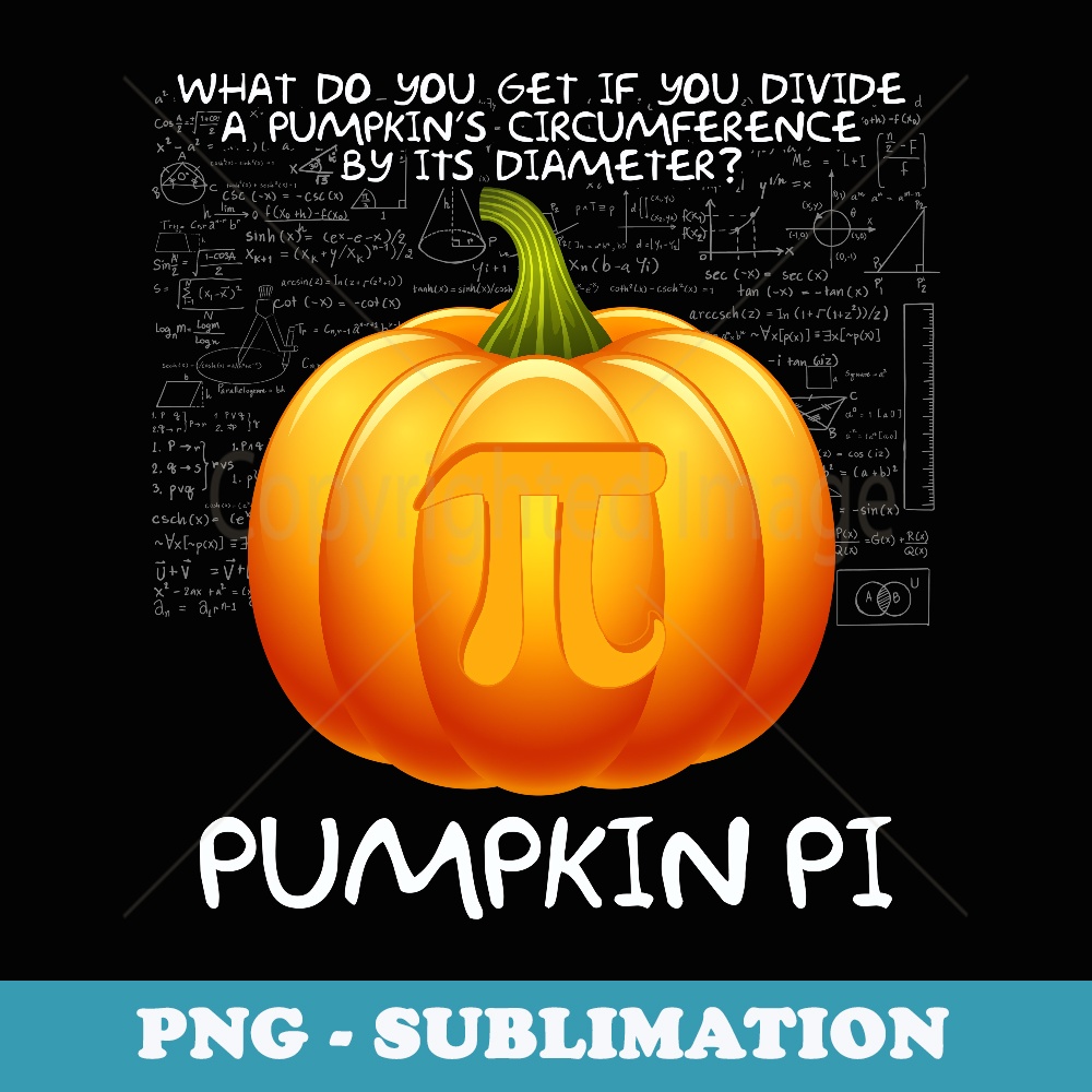 Pumpkin Pi Funny Math Pun Thanksgiving LONG SLEEVE - Premium Sublimation Digital Download