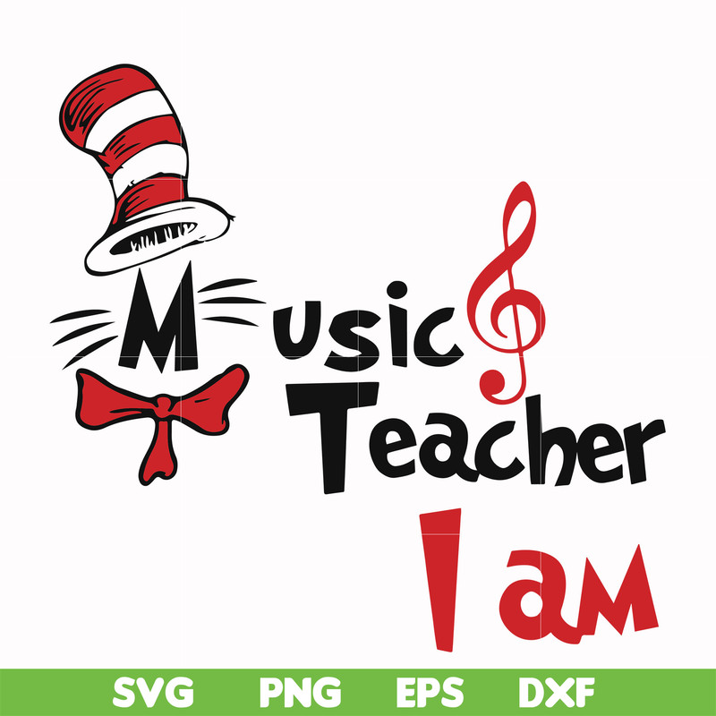DR000131-Music teacher I am svg, png, dxf, eps file DR000131.jpg