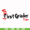 DR00068-First grader I am svg, png, dxf, eps file DR00068.jpg