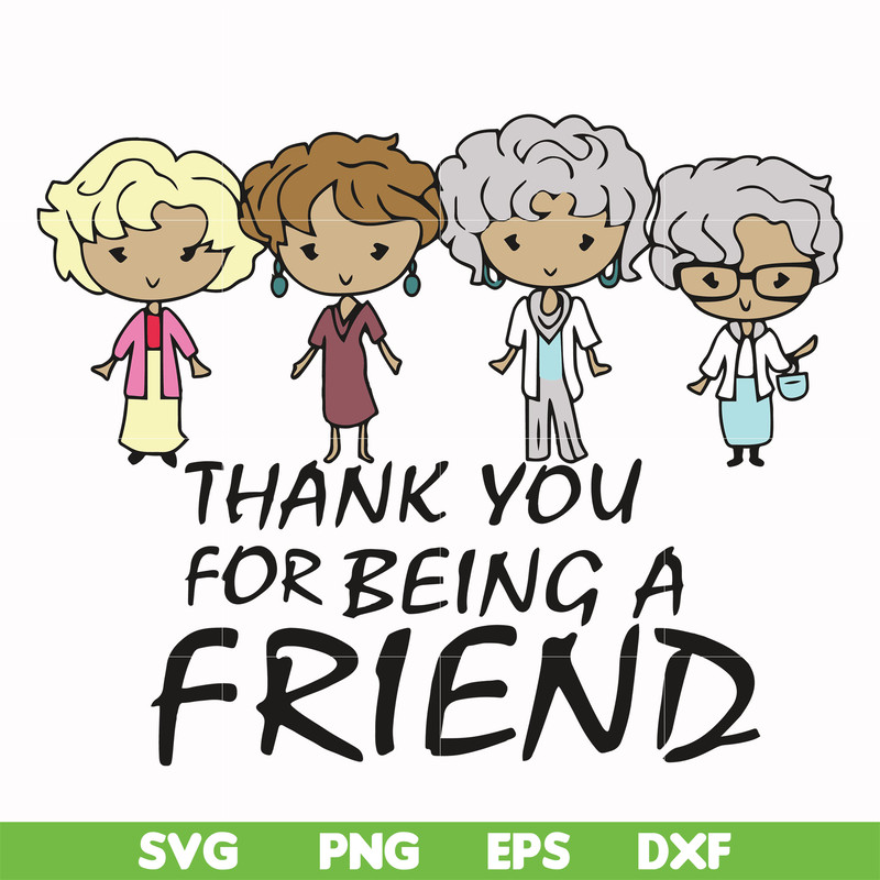 FN0001001-Thank you for being a friend svg, png, dxf, eps file FN0001001.jpg