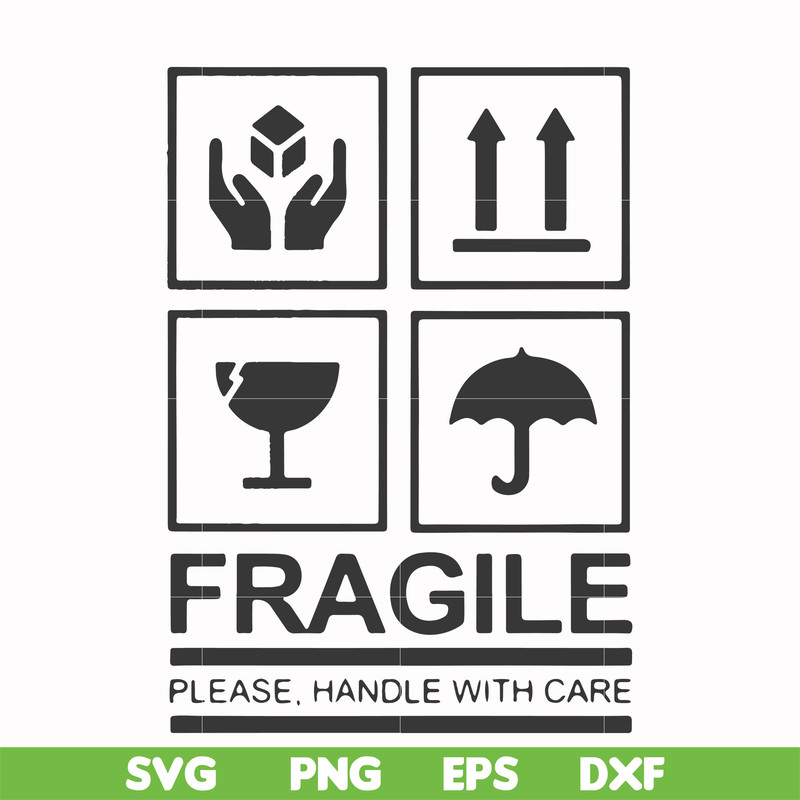 FN000567-Fragile please handle with care svg, png, dxf, eps file FN000567.jpg