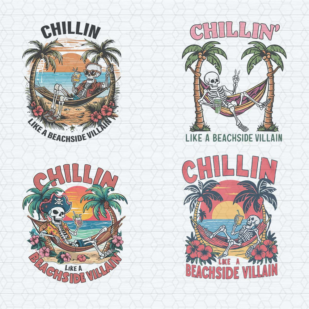Chillin Like A Beachside Villain SVG PNG Bundle.jpg