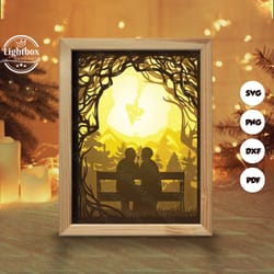 love 15 shadow box files, paper cut light box template files, shadow box paper cut, 3d papercut light box svg file di