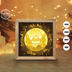 easter 3 shadow box files, paper cut light box template files, shadow box paper cut, 3d papercut light box svg file diy,