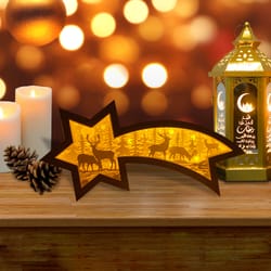 deer star box christmas lantern lantern svg for cricut projects diy, star box lamp for christmas decor, christmas shadow