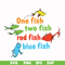 DR0002-One fish two fish red fish blue fish svg, png, dxf, eps file DR0002.jpg