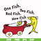 DR00037-One fish two fish red fish new fish svg, png, dxf, eps file DR00037.jpg
