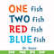DR00089-One fish two fish red fish blue fish svg, png, dxf, eps file DR00089.jpg