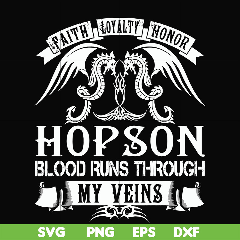 FN000201-Hopson blood runs through my veins svg, png, dxf, eps file FN000201.jpg