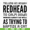 FN000433-Telling an angry redhead to calm down works about as well as trying to baptize a cat svg, png, dxf, eps file FN000433.jpg