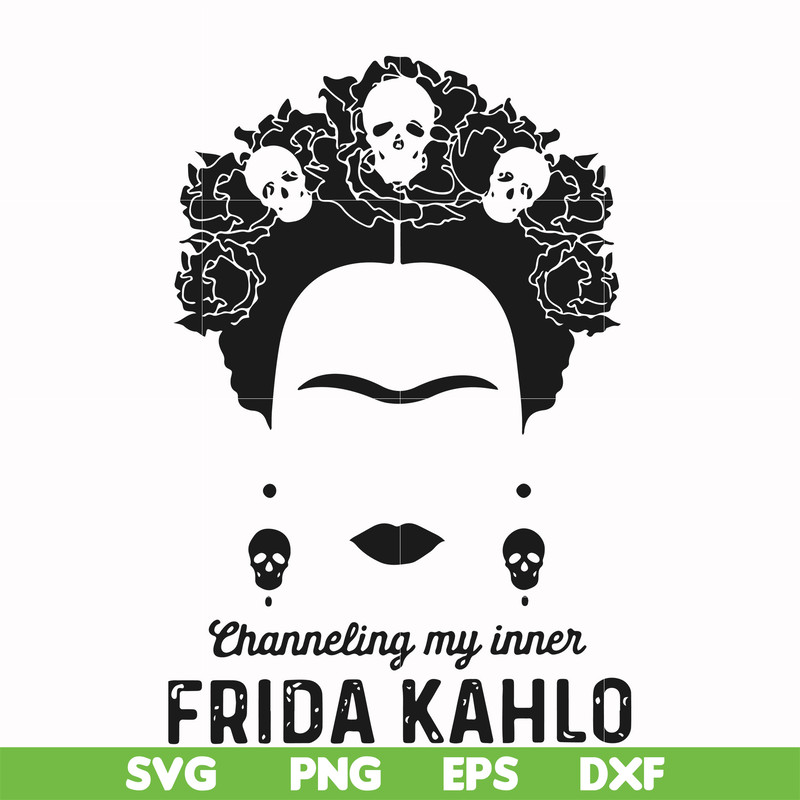 FN000354-Frida Kahlo svg, png, dxf, eps file FN000354.jpg