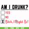FN000481-Am I drunk yes no bitch I might be svg, png, dxf, eps file FN000481.jpg