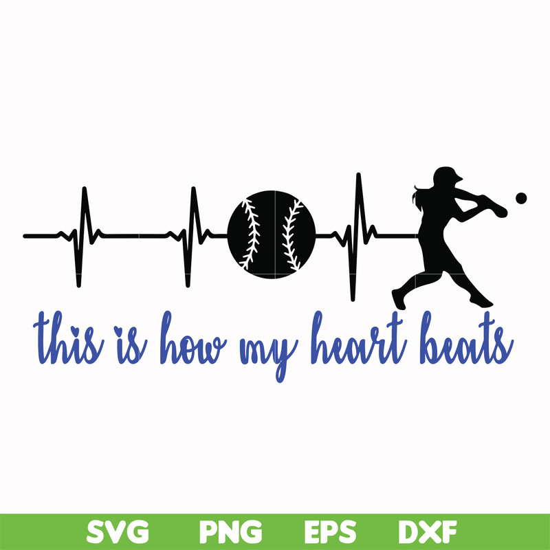 FN000985-This is how my heart beats svg, png, dxf, eps file FN000985.jpg