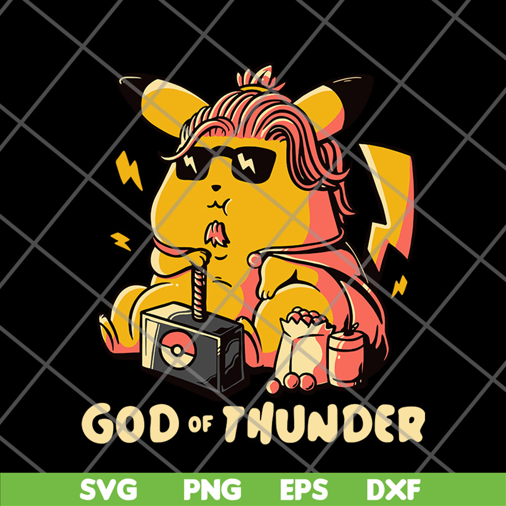 FN12062101- Pikachu God Of Thunder svg, png, dxf, eps digital file FN12062101.jpg
