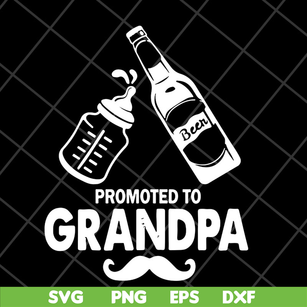 FTD04052103-Promoted to grandpa svg, Fathers day svg, png, dxf, eps digital file FTD04052103.jpg