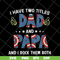 FTD05052116-I have two titles dad and papa svg, Fathers day svg, png, dxf, eps digital file FTD05052116.jpg