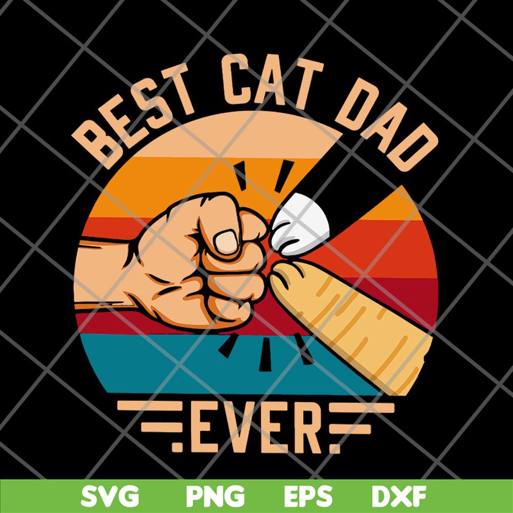 FTD10062102-Best Cat Dad Ever svg, png, dxf, eps digital file FTD10062102.jpg