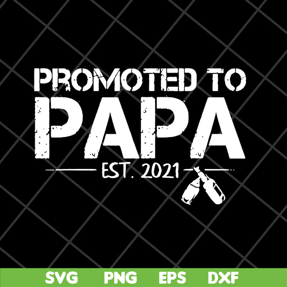 FTD28042118-Promoted to papa 2021 svg, Fathers day svg, png, dxf, eps digital file FTD28042118.jpg