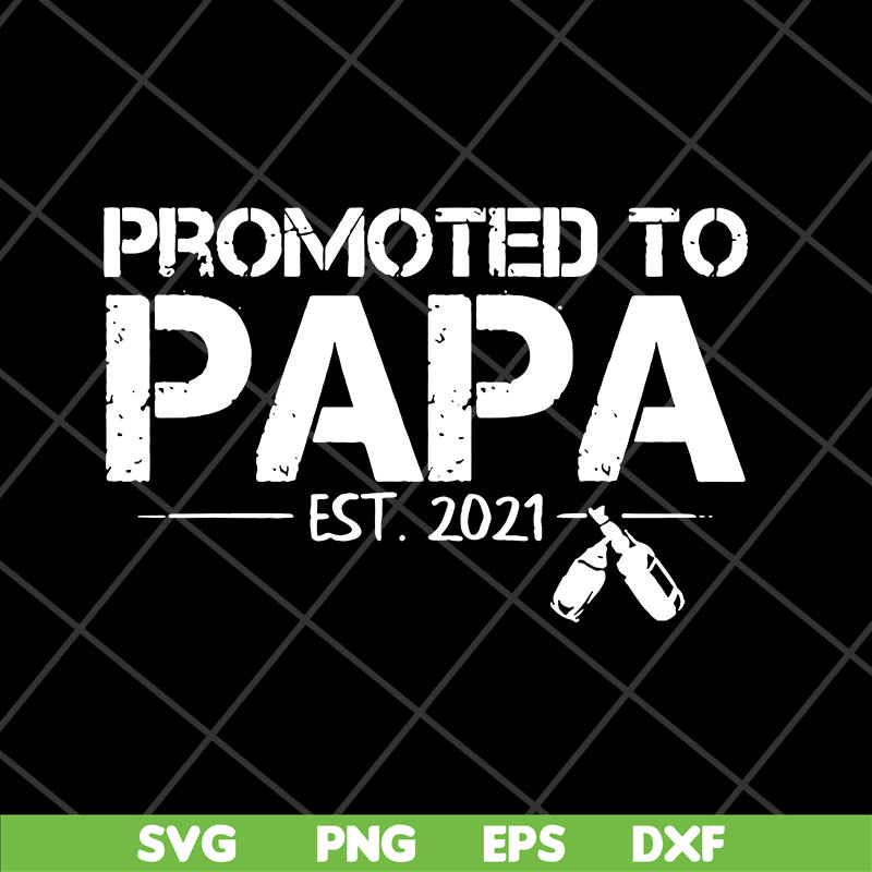 FTD28042118-Promoted to papa 2021 svg, Fathers day svg, png, dxf, eps digital file FTD28042118.jpg