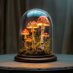 Mushroom lamp mushroom table lamp model mushroom wallpaper mushroom decor magic mushroom mothers day gift , gift for kid