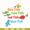 DR0002-One fish two fish red fish blue fish svg, png, dxf, eps file DR0002.jpg