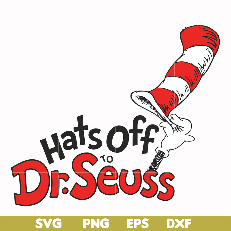 DR00041-Hats off to Dr. Seuss svg, png, dxf, eps file DR00041.jpg