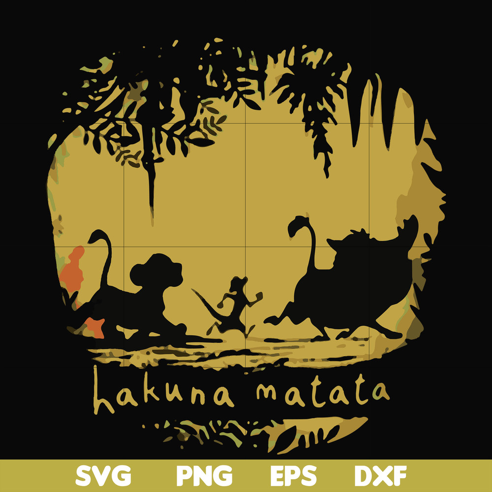 FN000159-Hakuna Matata svg, png, dxf, eps file FN000159.jpg