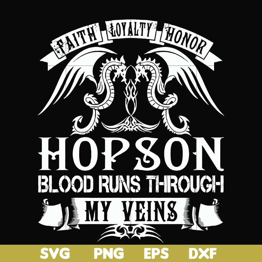 FN000201-Hopson blood runs through my veins svg, png, dxf, eps file FN000201.jpg
